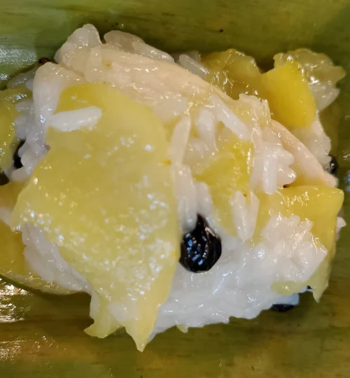 ข้าวเหนียวกรอย ร้านขนมไทยป้าหนอม