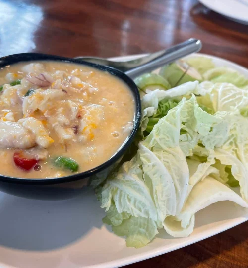 หลนกุ้ง ร้านธัญรัต ซีฟู้ด